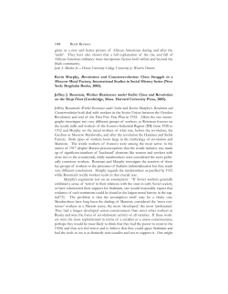 Kevin Murphy, Revolution and Counterrevolution