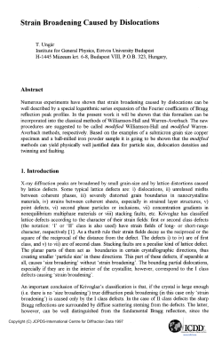Strain Broadening Caused by Dislocations