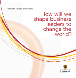 How will we shape business leaders to change the world?