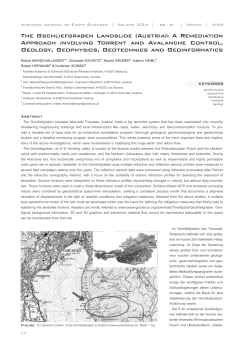 The Gschliefgraben Landslide (Austria): A Remediation Approach