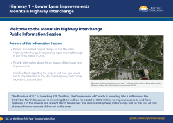 Mountain Highway Information Session Display Boards