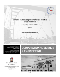 Genomic Studies Using the Invertebrate Chordate Ciona