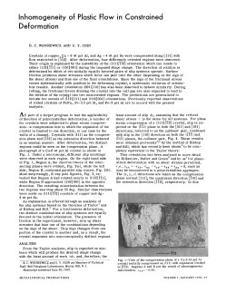 Inhomogeneity of plastic flow in constrained deformation