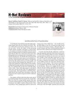 Jacob Riis and the Power of Visual Journalism - H-Net
