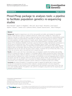 Phred-Phrap package to analyses tools: a pipeline