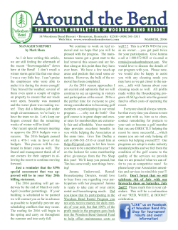 March, 2016 - Woodson Bend Resort