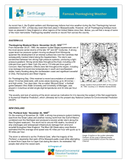 Famous Thanksgiving Weather