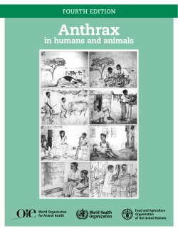 Anthrax - World Health Organization