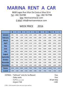marina rent a car - Monte Rosa Portugal(*)