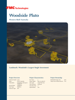 Woodside Pluto - FMC Technologies