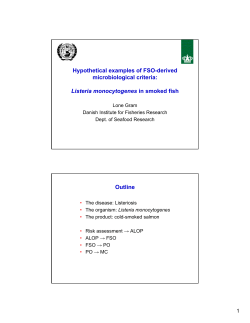 Hypothetical examples of FSO-derived microbiological criteria
