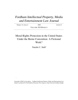 Moral Rights Protection in the United States Under the