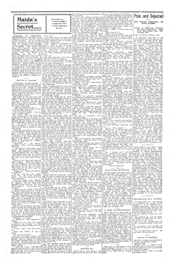 M aida`s Secret... Pale and Dejected