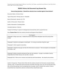 Common Sense Document Log Answer Key