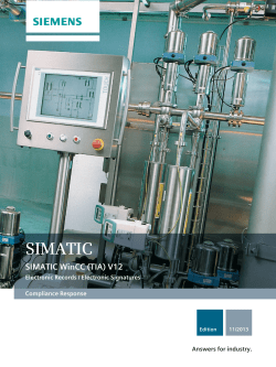 SIMATIC SIMATIC WinCC (TIA) V12