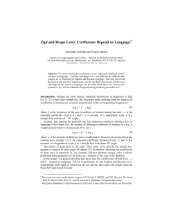 Zipf and Heaps Laws` Coefficients Depend on Language