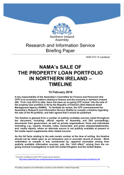 April 2009 - NI Assembly