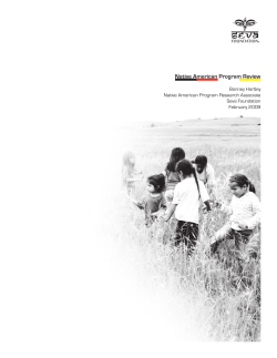 Native American Program Review