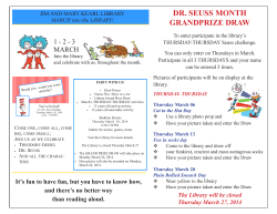 dr. seuss month grandprize draw