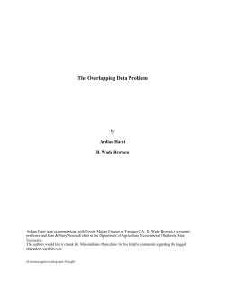 The Overlapping Data Problem