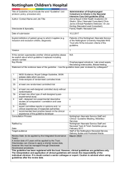 Administration of Oropharyngeal Colostrum to Infants in the NICU