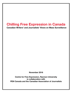 Chilling Free Expression in Canada