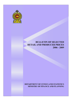Producer/Farmgate Prices - Department of Census and Statistics