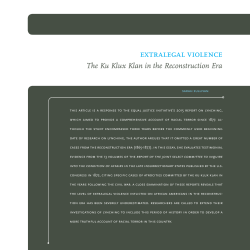 ExtralEgal ViolEncE - Open Access Journals at BC