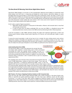 The New Breed Of Menuing: Data-Driven Digital - Allure