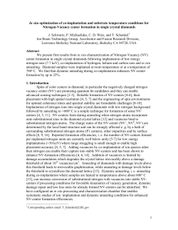 1 In situ optimization of co-implantation and substrate