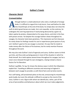 Gulliver`s Travels Character Sketch