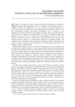 Dhammic Socialism: Political Thought of BuddhadĀsa Bhikkhu