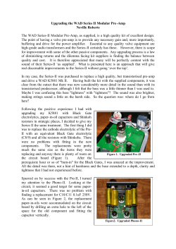Upgrading the WAD Series II Modular Preamp