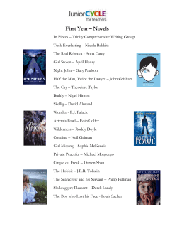 First Year &ndash; Novels