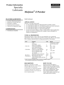 Molykote&reg; Z Powder