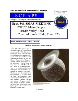 September 2005 - Smoky Mountain Astronomical Society