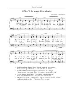 0131-2. To the Manger Hasten Yonder