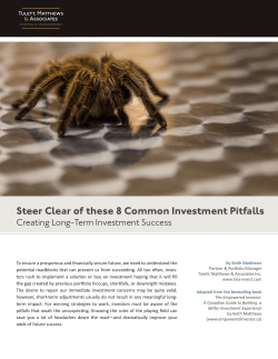 Steer Clear of these 8 Common Investment Pitfalls