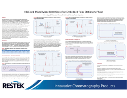 HILIC and Mixed-Mode Retention of an Embedded-Polar