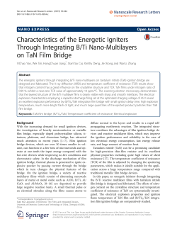 Characteristics of the Energetic Igniters Through Integrating B/Ti