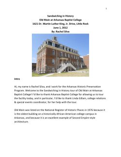 Sandwiching in History Old Main at Arkansas Baptist College 1621