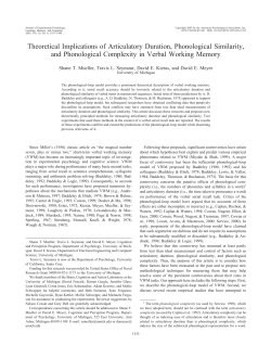 Theoretical Implications of Articulatory Duration, Phonological