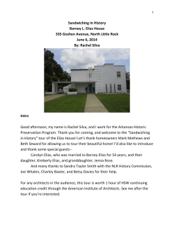 Barney L. Elias House - the Arkansas Historic Preservation Program
