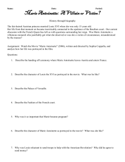 Marie Antoinette: A Villain or Victim