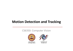 Motion Detection and Tracking - CSE-IITM