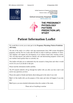 Patient Information Leaflet - OSPREA