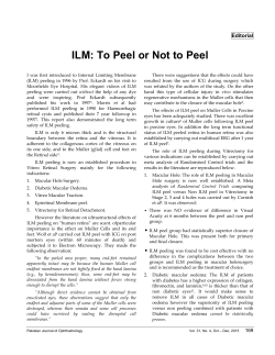 ILM: To Peel or Not to Peel - Pakistan Journal of Ophthalmology
