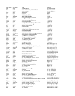 FIRST NAME LAST NAME TITLE COMPANY Alex Hilton Account