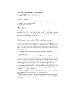 Discrete differential geometry. Integrability as consistency