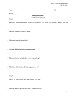 ENG 11 American Literature Mr. Brindle Name Date ______ Period